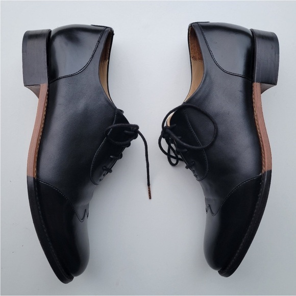 The Office of Angela Scott Mr. Evans Wingtip Oxford Shoe Loafer Black size 40 - Picture 4 of 12